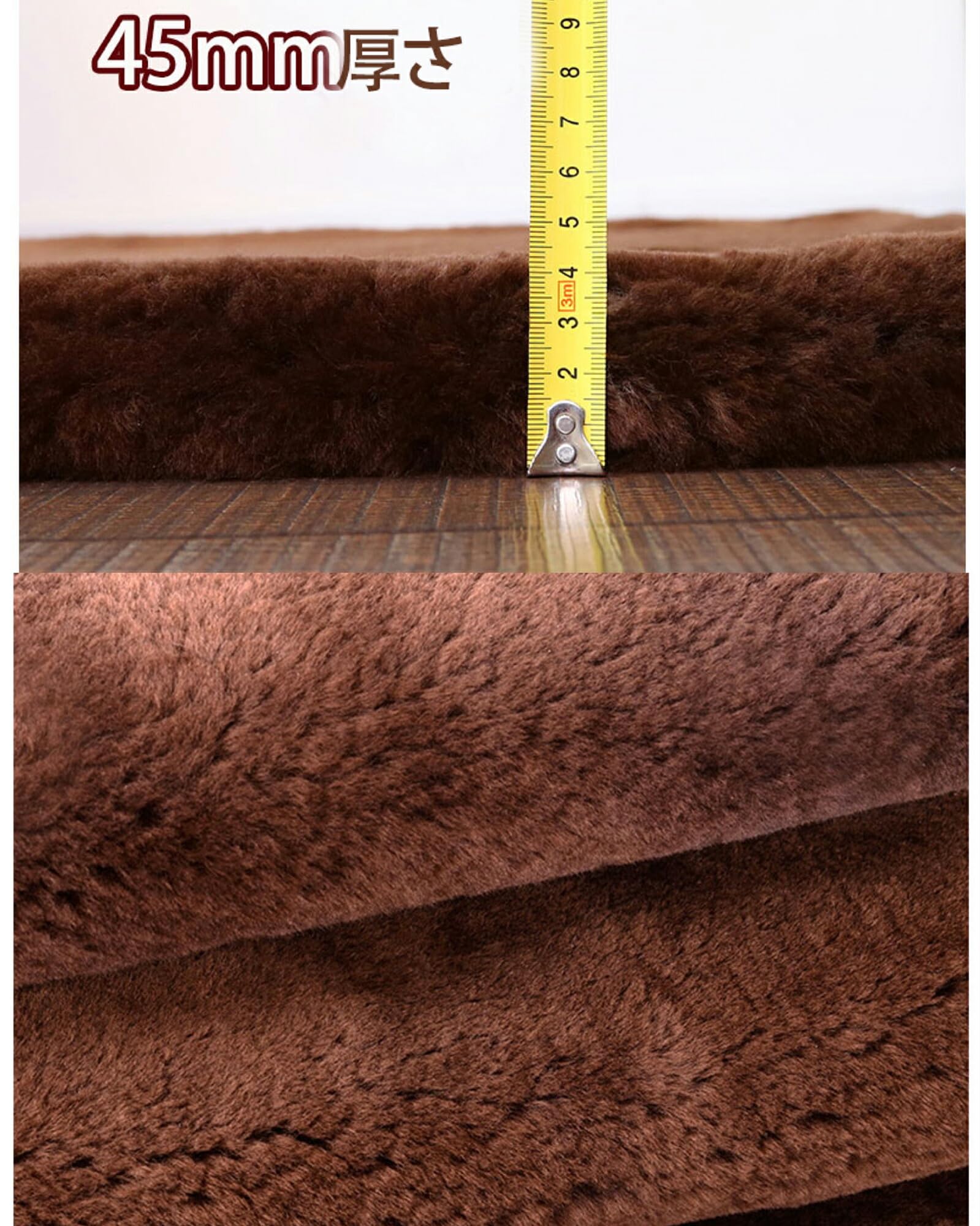 Amazon｜ムートン クッション 短毛 高級 原皮 洗える 55 55cm